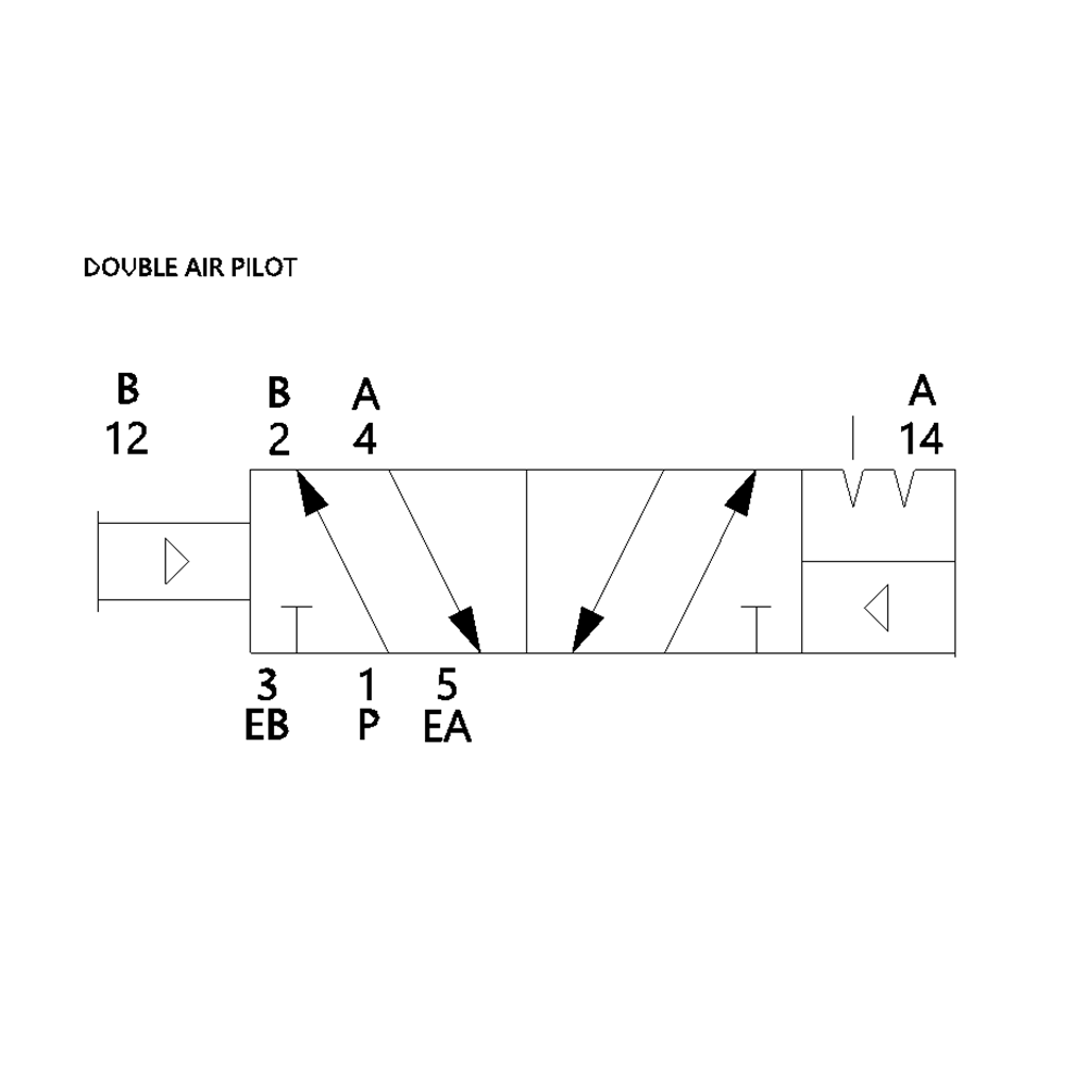 L12PP452OG00000 NUMATICS/AVENTICS AIR-PILOT VALVE<BR>L1 SERIES 4/2 DETENT 1/4" G